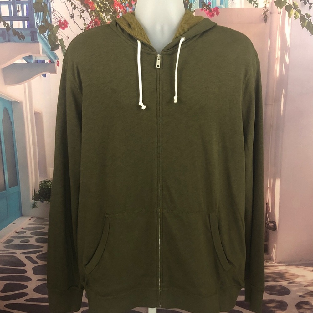 NWT J. Crew Olive Green Jacket Hoodie